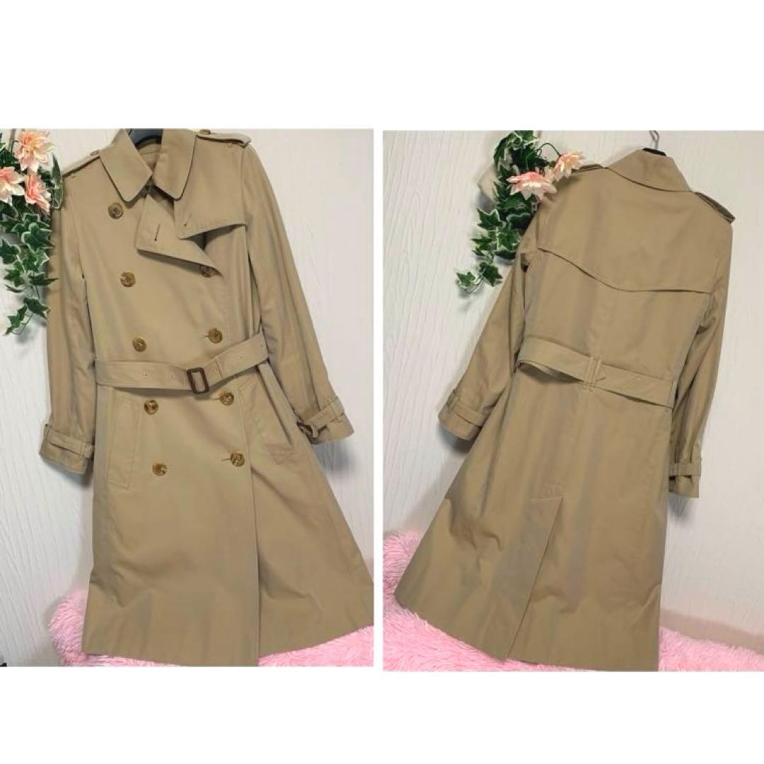 美品◆BURBERRY LONDON【ライナー付◆トレンチコート】ハニーベージュ