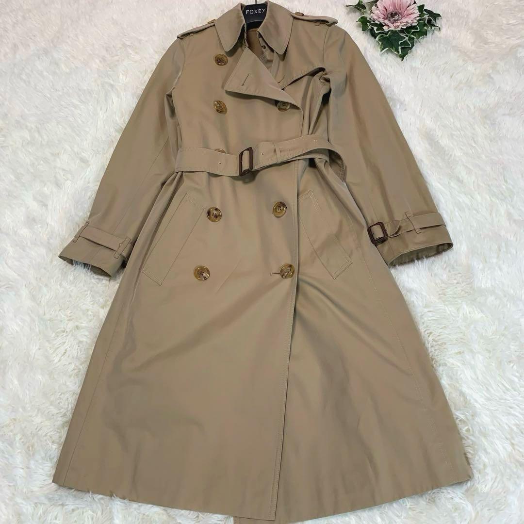 美品◆BURBERRY LONDON【ライナー付◆トレンチコート】ハニーベージュ