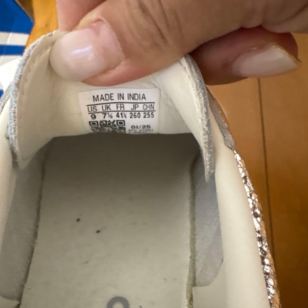 adidas Samba メタリックシルバー スニーカー26センチ