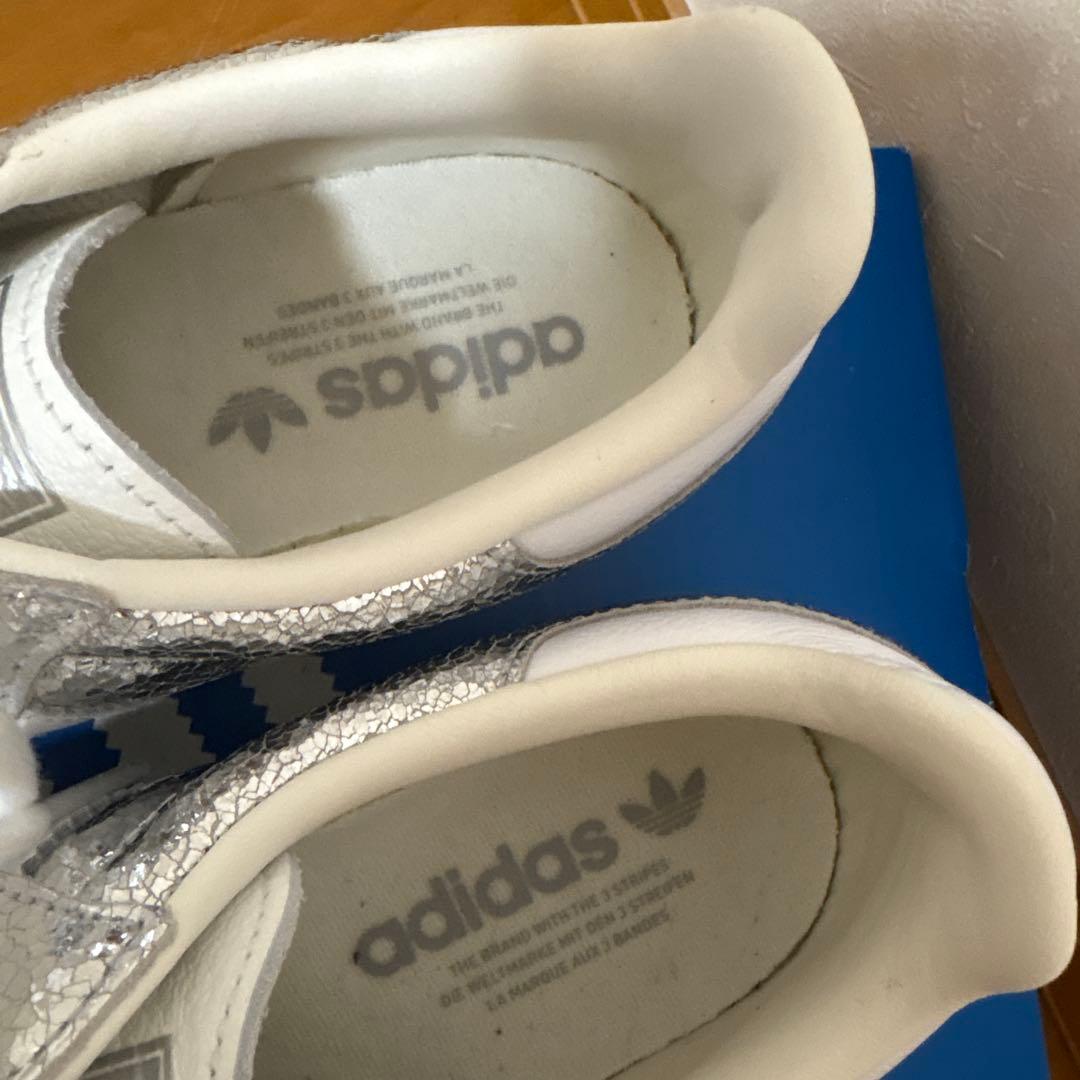 adidas Samba メタリックシルバー スニーカー26センチ