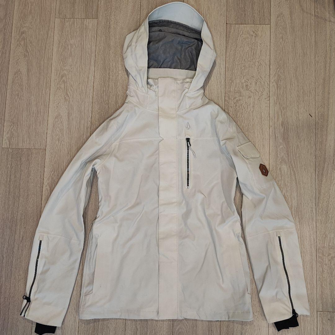 VOLCOM 迷彩柄フード付きスノーボード ジャケット 4in1 Sサイズ