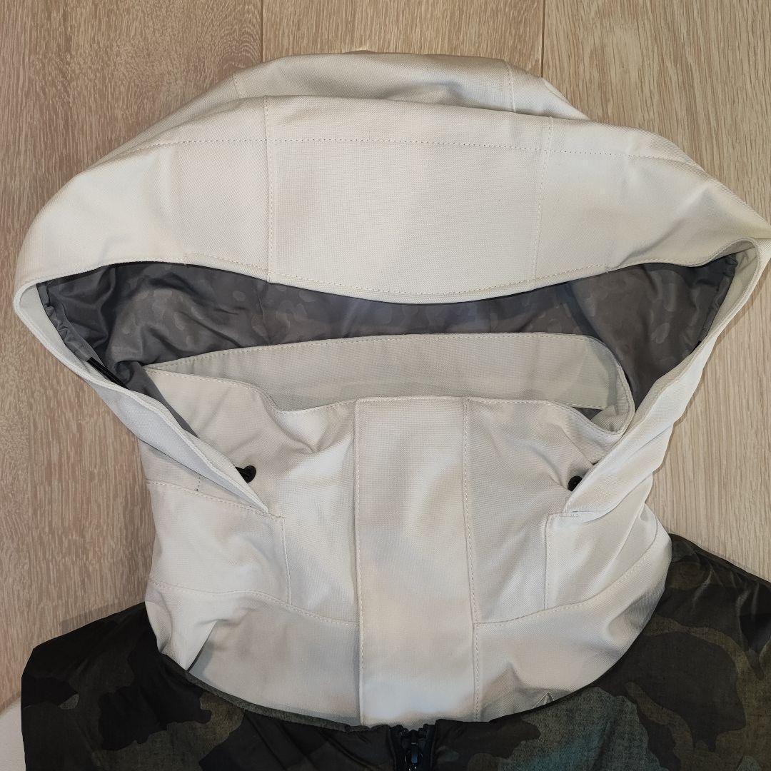 VOLCOM 迷彩柄フード付きスノーボード ジャケット 4in1 Sサイズ