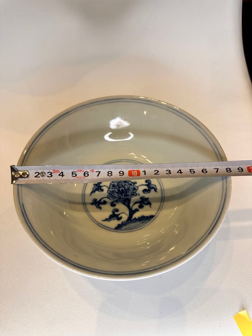 大明正徳年制 底款 高杯 高台 青花染付 花卉文 中国古董品 コレクション