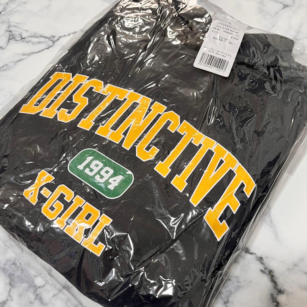 【新品】エックスガール カレッジロゴ入りハイネックスウェット トレーナー M