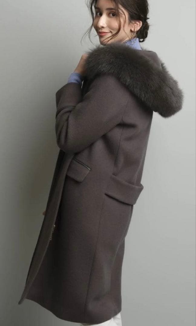 ジャスグリッティー　3wayコート　チャコールグレー　2