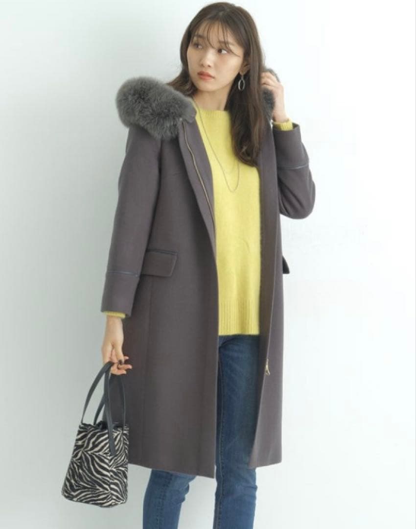 ジャスグリッティー　3wayコート　チャコールグレー　2