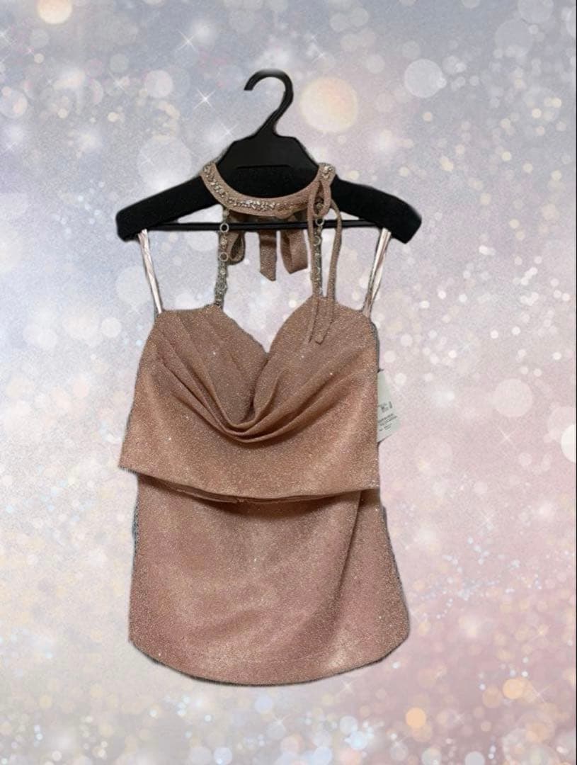 ローブドフルール ラメニット ドレス