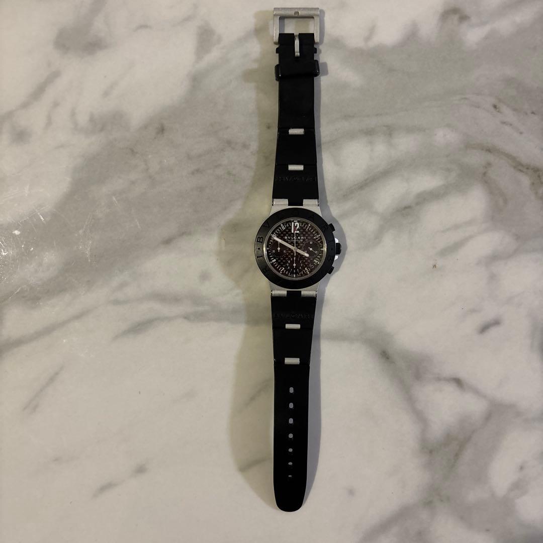 BVLGARI ラバーベルト クロノグラフ 時計