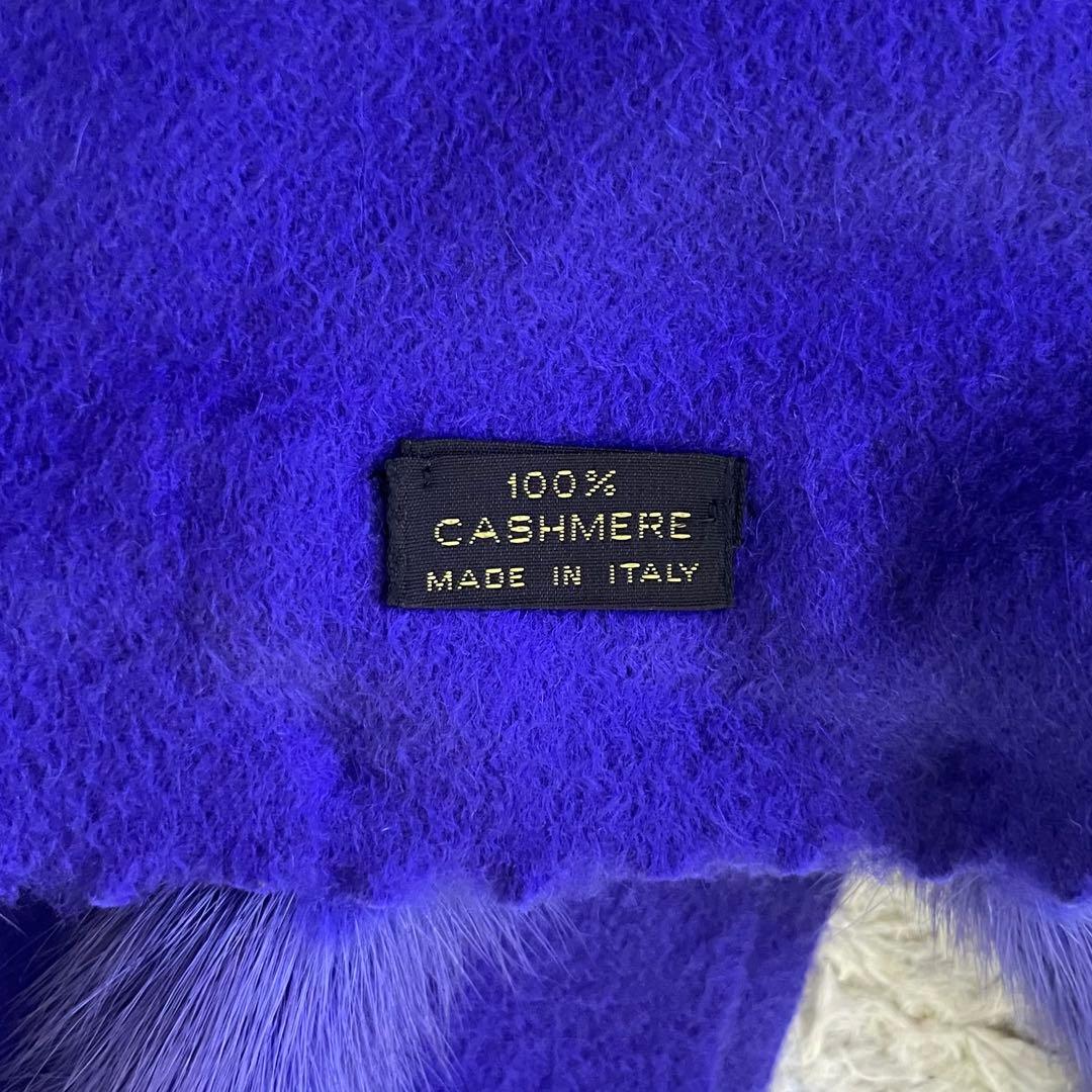 【美品】ロロピアーナ カシミヤ 100% マフラー パープル