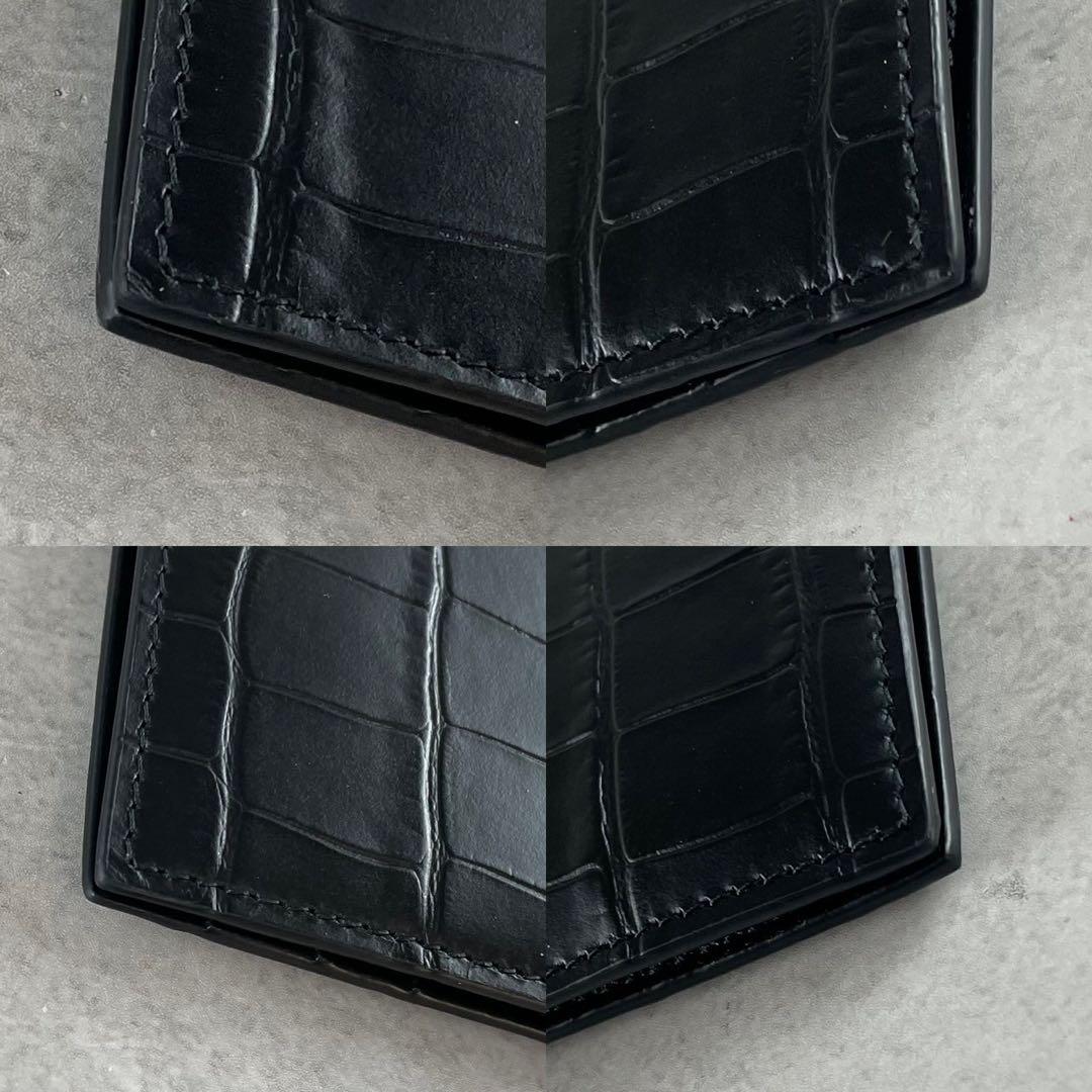 【未使用級】バレンシアガ マネークリップ エブリデイ シンプル クロコ