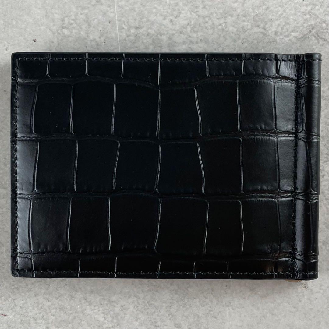 【未使用級】バレンシアガ マネークリップ エブリデイ シンプル クロコ