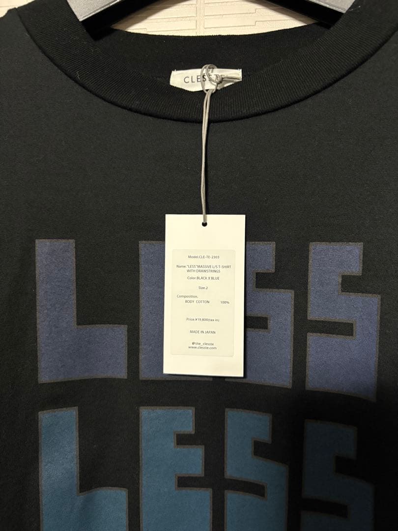 CLESSTE \"LESS\" Massive L/S T-Shirt サイズ2