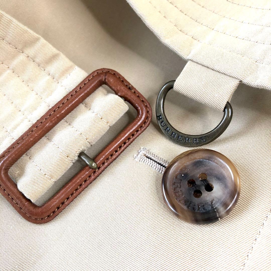Burberry Londonバーバリーウールライナー付ロングトレンチコート38