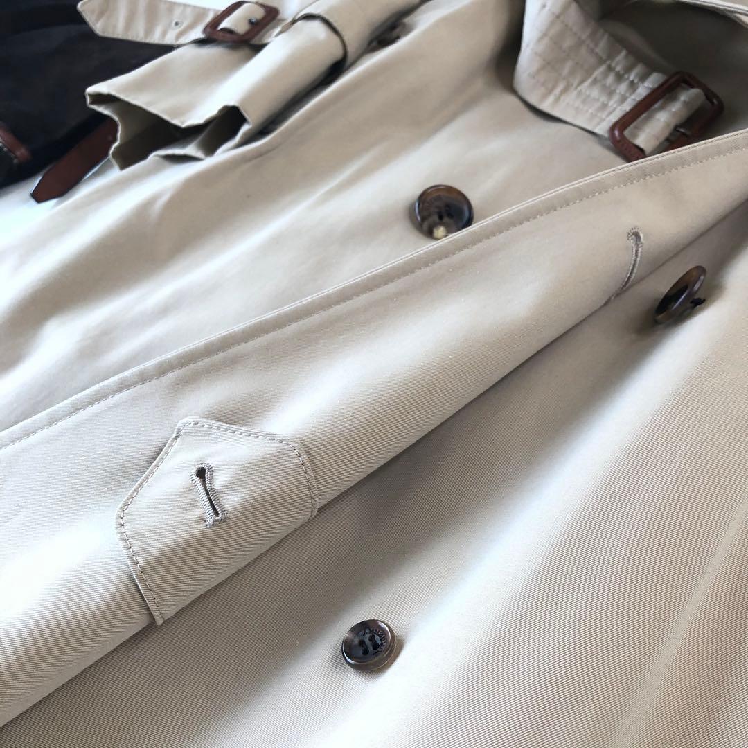Burberry Londonバーバリーウールライナー付ロングトレンチコート38