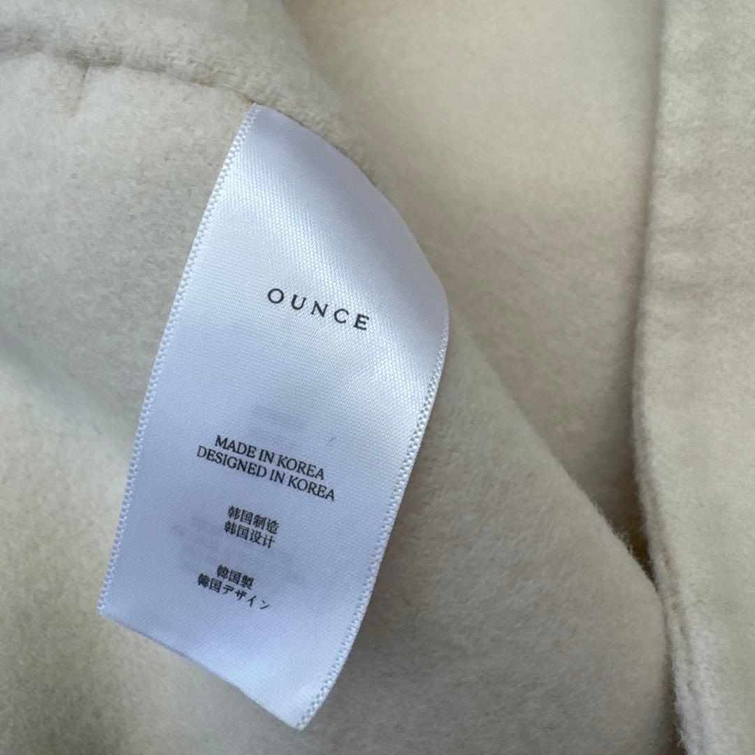 韓国　レディース　ounce オンス　コート　アイボリー
