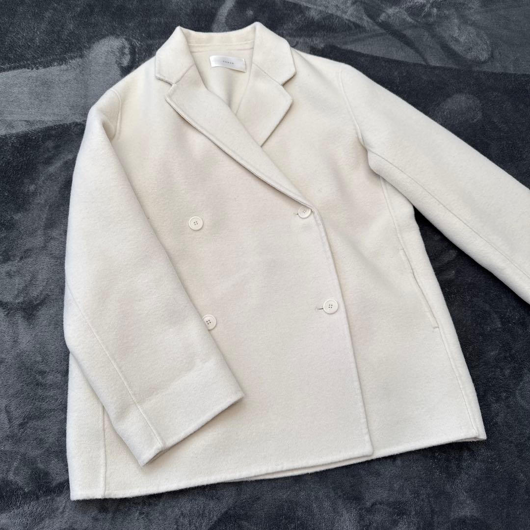 韓国　レディース　ounce オンス　コート　アイボリー