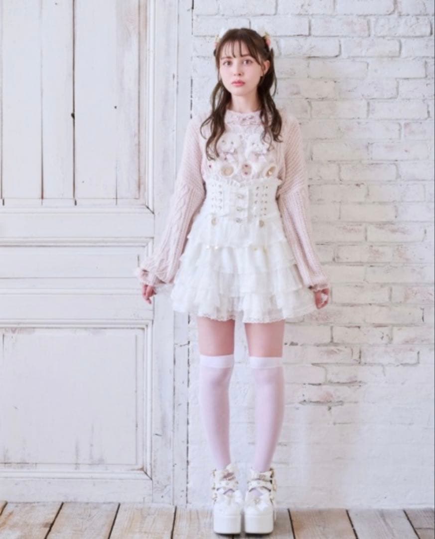 LISLISA リズリサ ティアードフリルスカパン