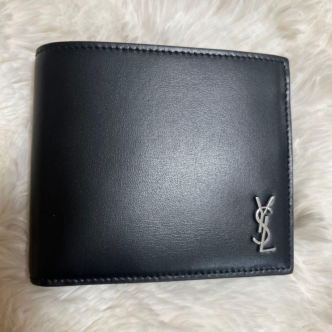 【新品】SAINT LAURENT メンズ　二つ折り財布　ウォレット