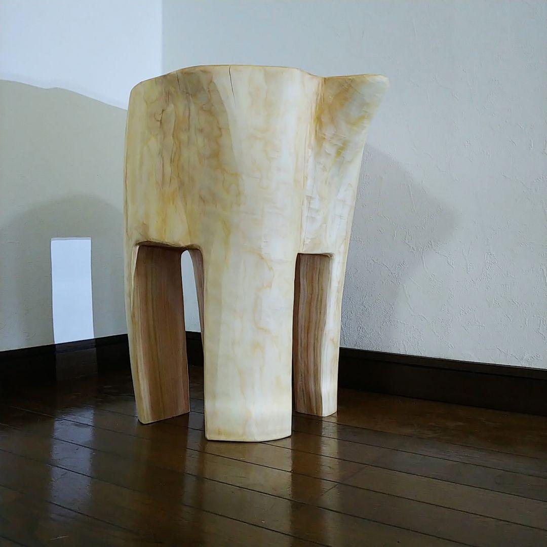 丸太スツール　丸太サイドテーブル　ヒノキ根元