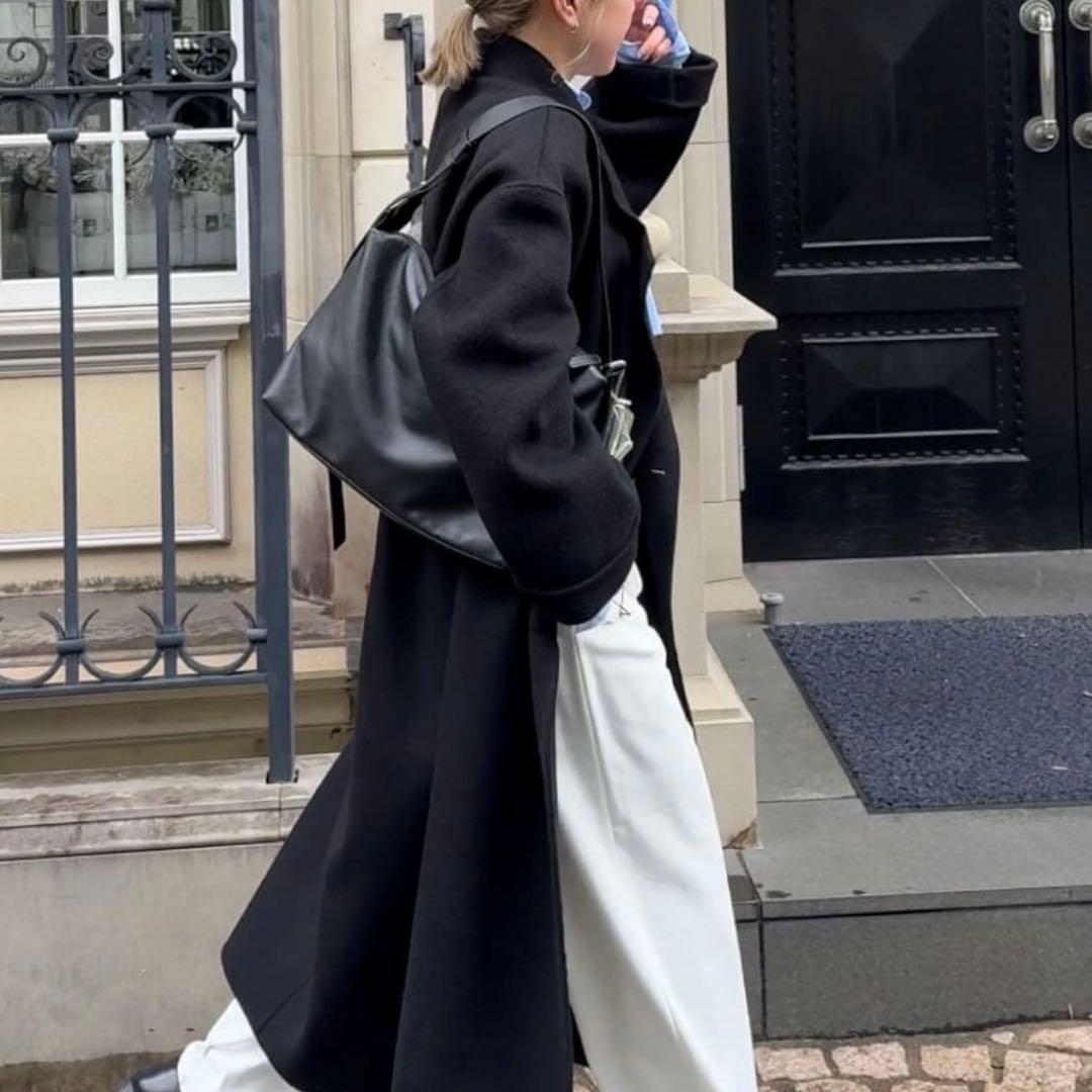 美品✨ear PAPILLONNER 2WAY レザーショルダーバッグ ブラック