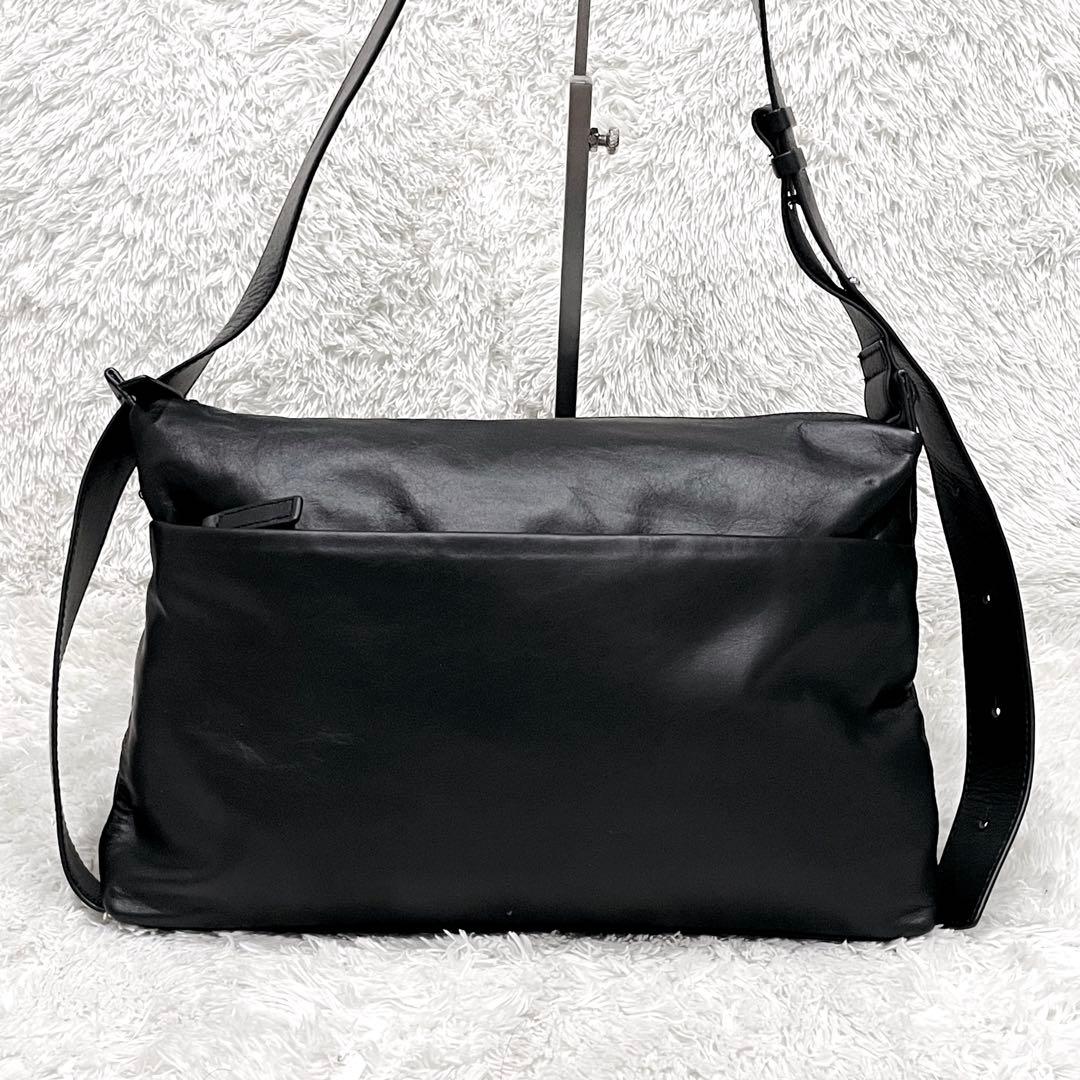 美品✨ear PAPILLONNER 2WAY レザーショルダーバッグ ブラック