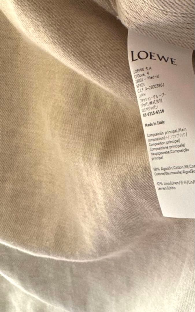 LOEWEワークウェア　ジャケット　デニム　サイズ36 ユニセックス