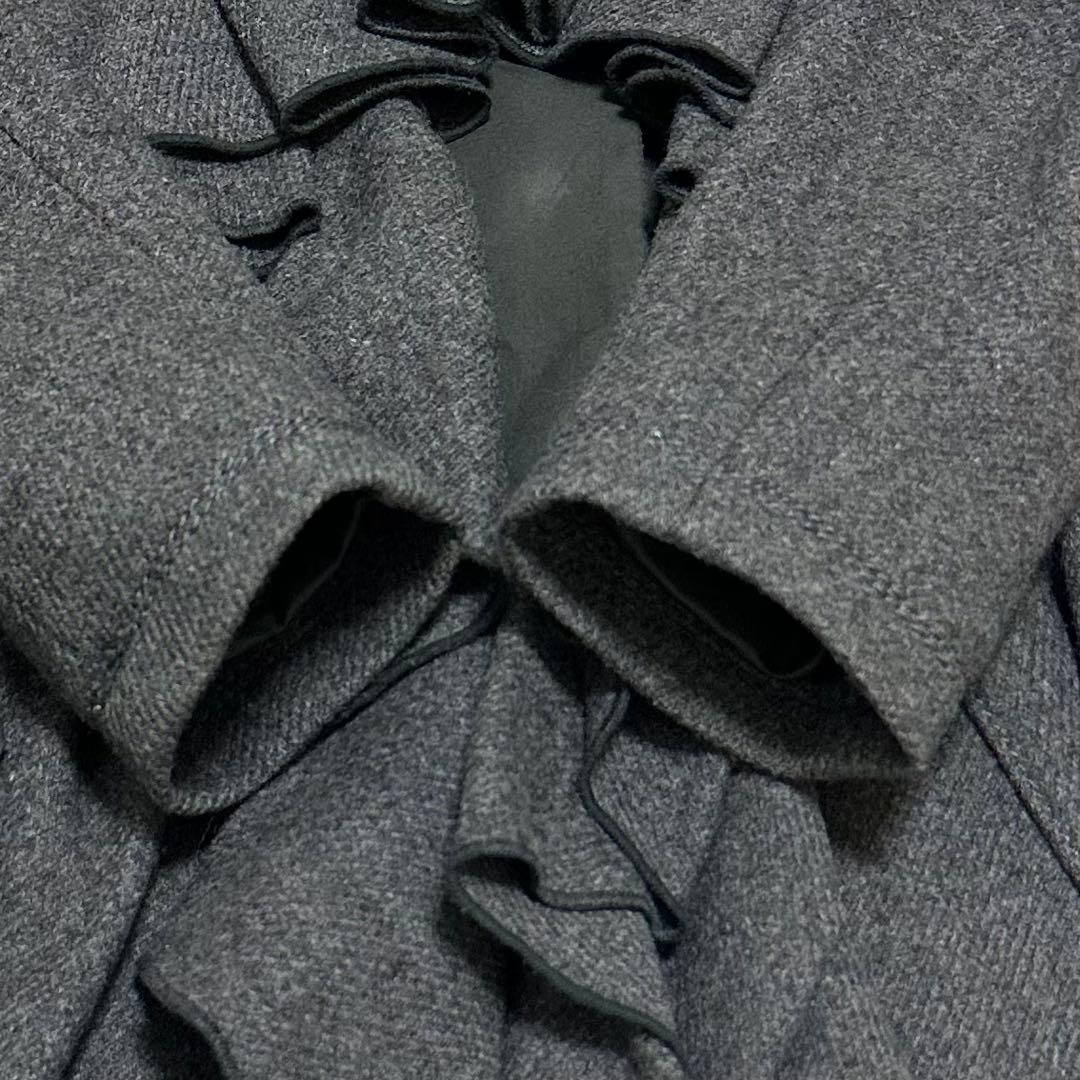 マリテフランソワジルボー フリルデザイン ウールコート