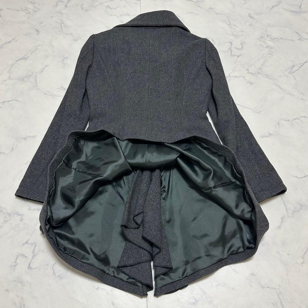 マリテフランソワジルボー フリルデザイン ウールコート