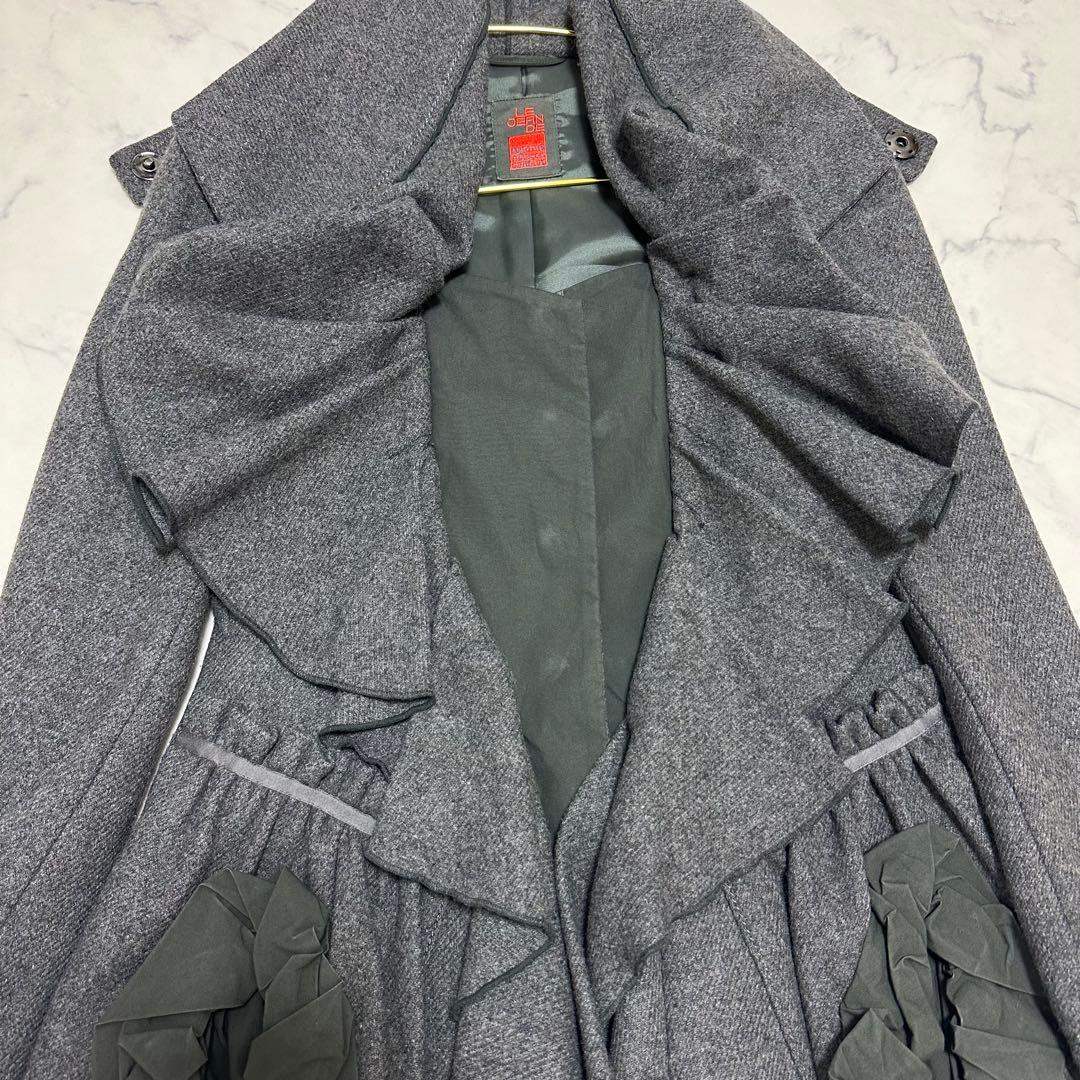 マリテフランソワジルボー フリルデザイン ウールコート