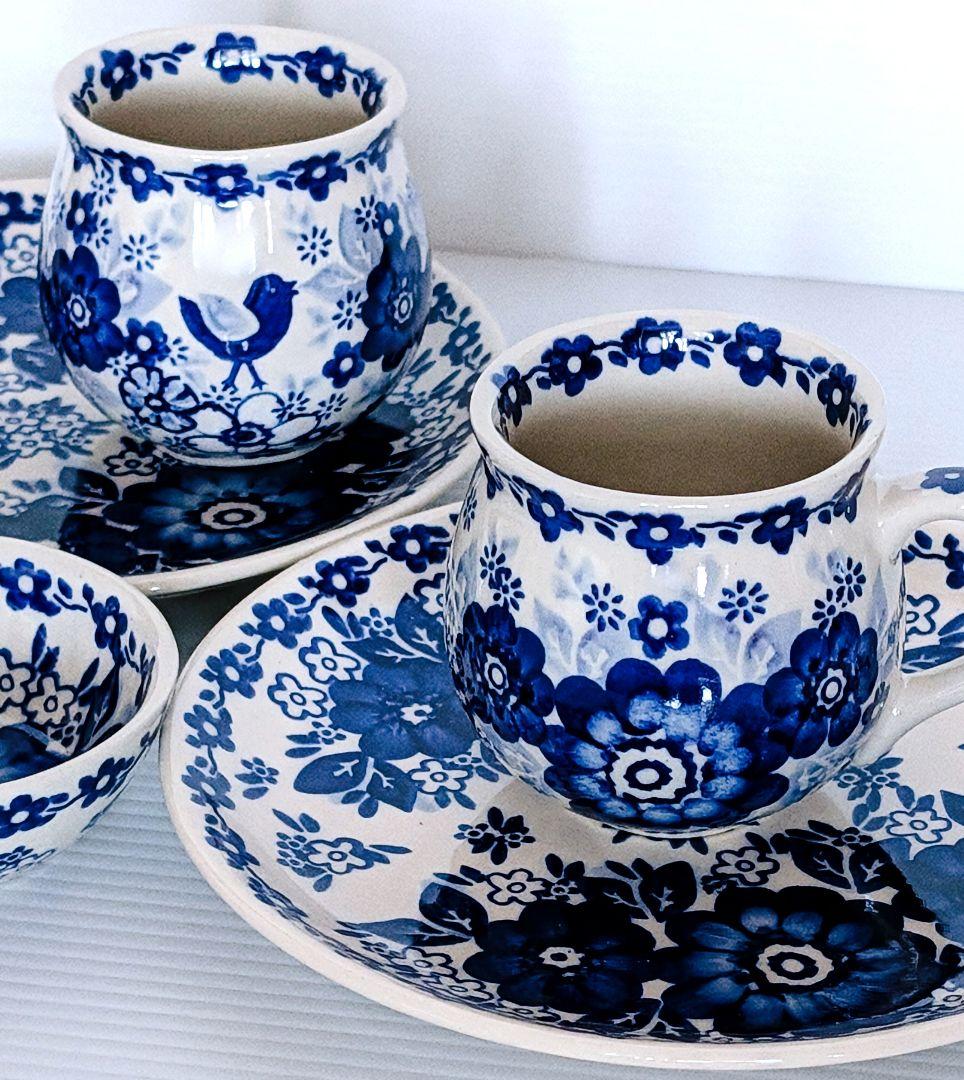 ポーリッシュポタリー VENA社 青い鳥セット♡.*・゜