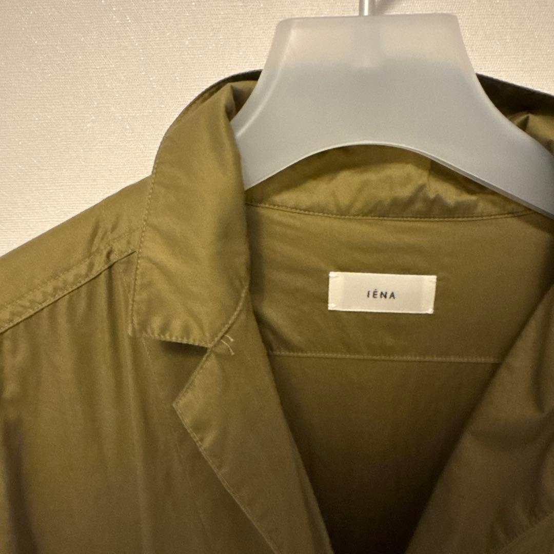 イエナ　ハイカウントツイルシャツワンピース