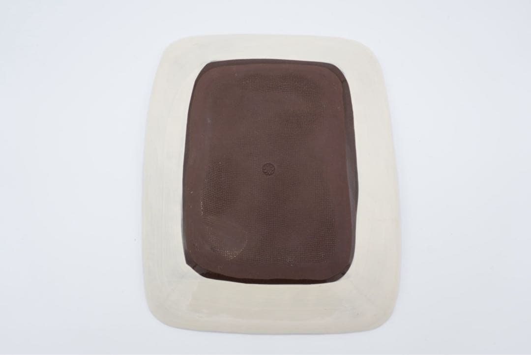 京焼　清水焼　陶葊　牡丹　角皿