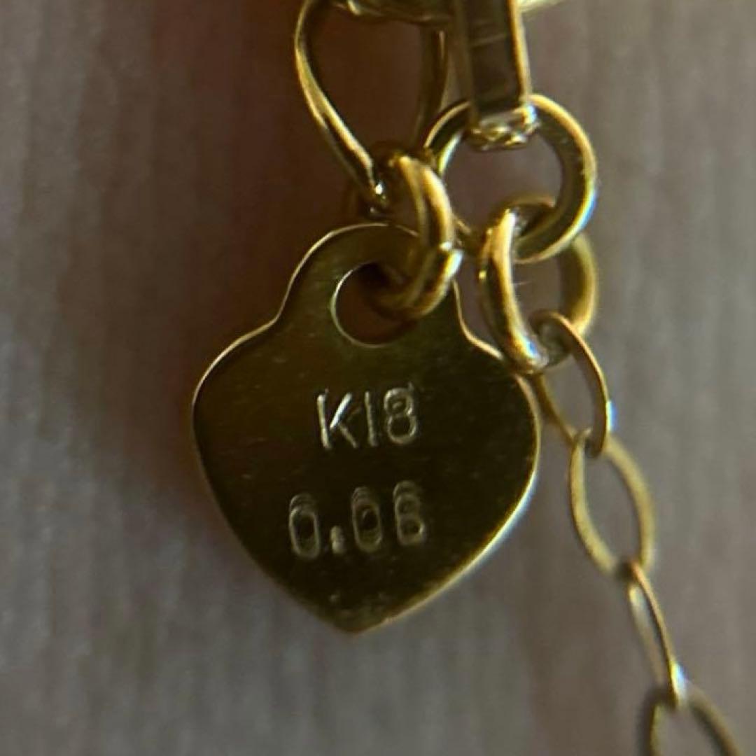 りい♡K18 PG サマンサティアラ ダイヤモンドネックレス イニシャルM