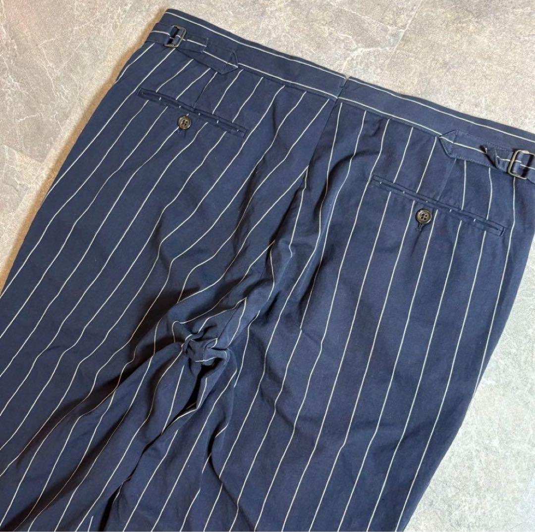 Ralph Lauren 2タック ピンストライプスラックス　ヴィンテージ