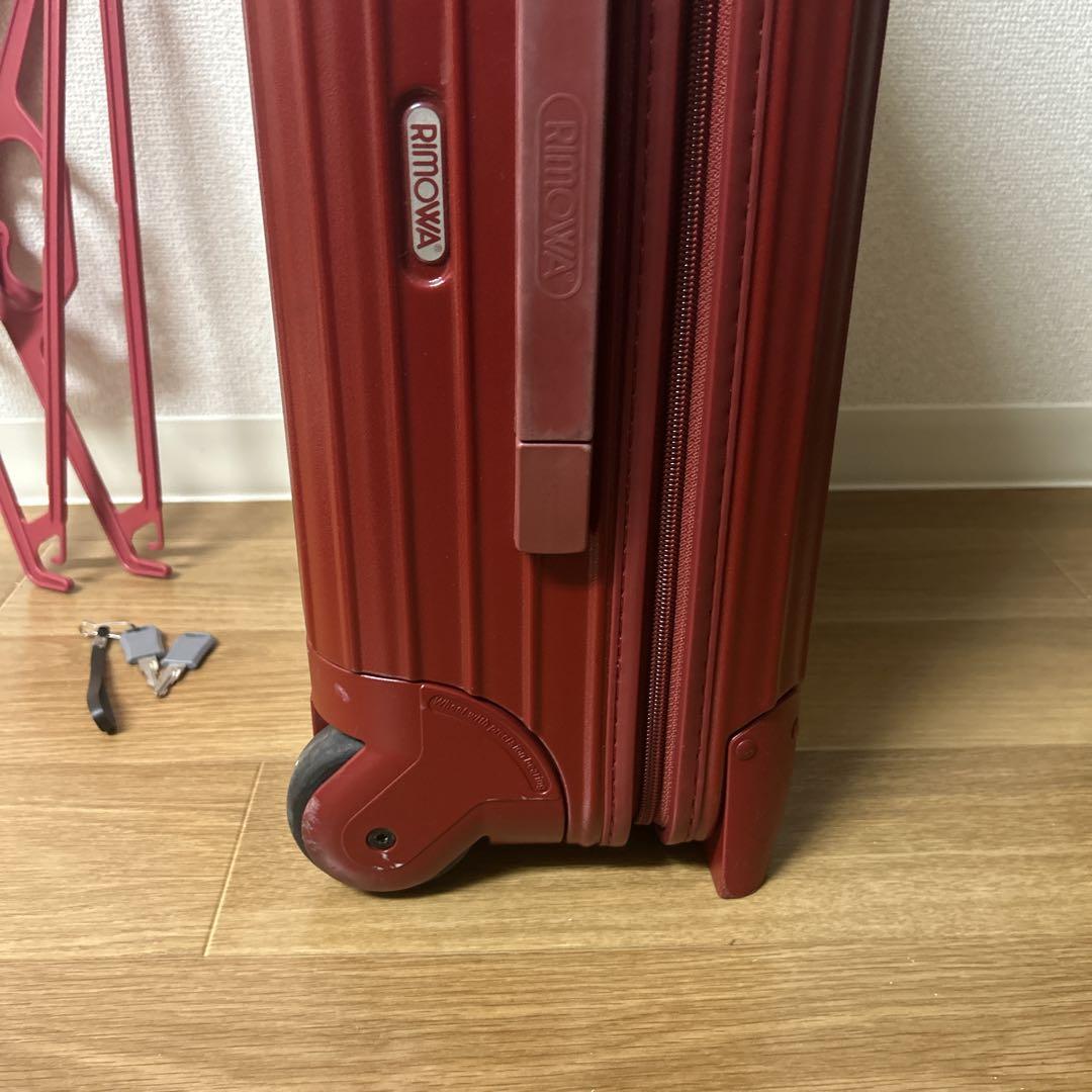 【美品　正規品】リモワ サルサ 2輪35L 型番85552 中古品　赤