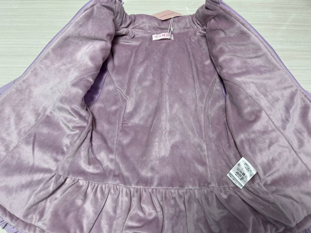 【メゾピアノ】★タグ付き新品未使用★ ハートキルト　ジップパーカブルゾン130