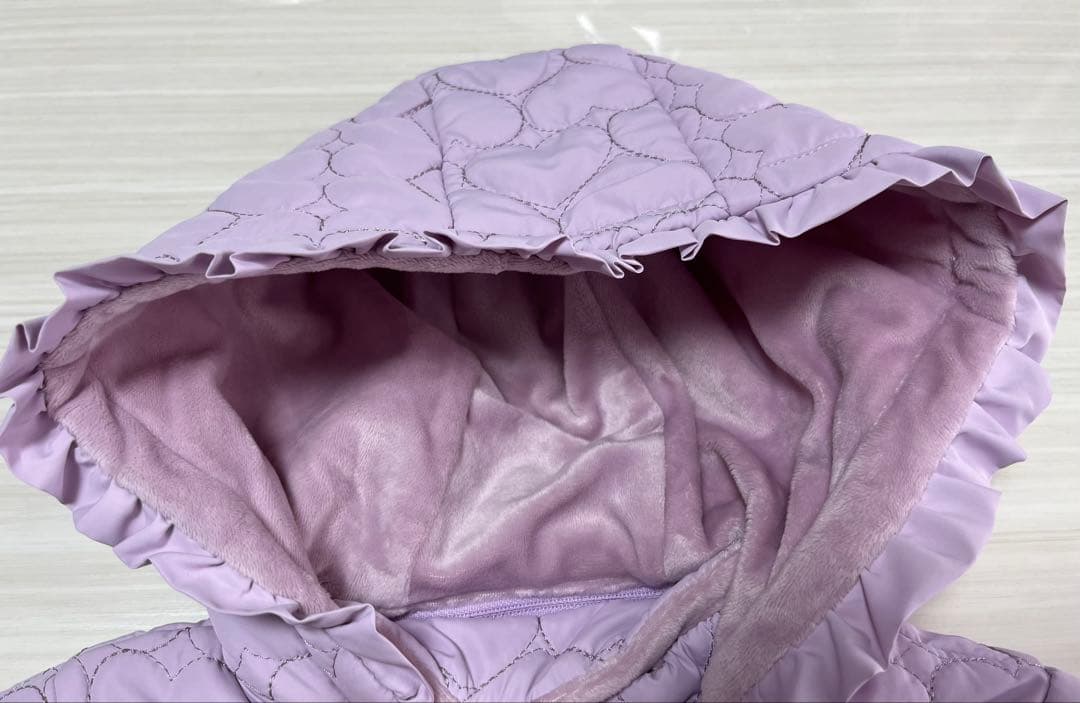 【メゾピアノ】★タグ付き新品未使用★ ハートキルト　ジップパーカブルゾン130