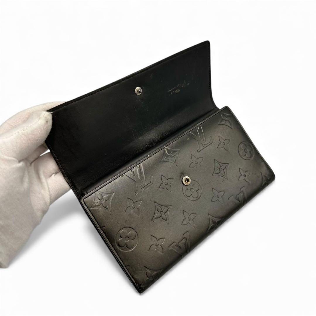 【美品】ルイヴィトン 三つ折り財布 インターナショナル マットモノグラムマット