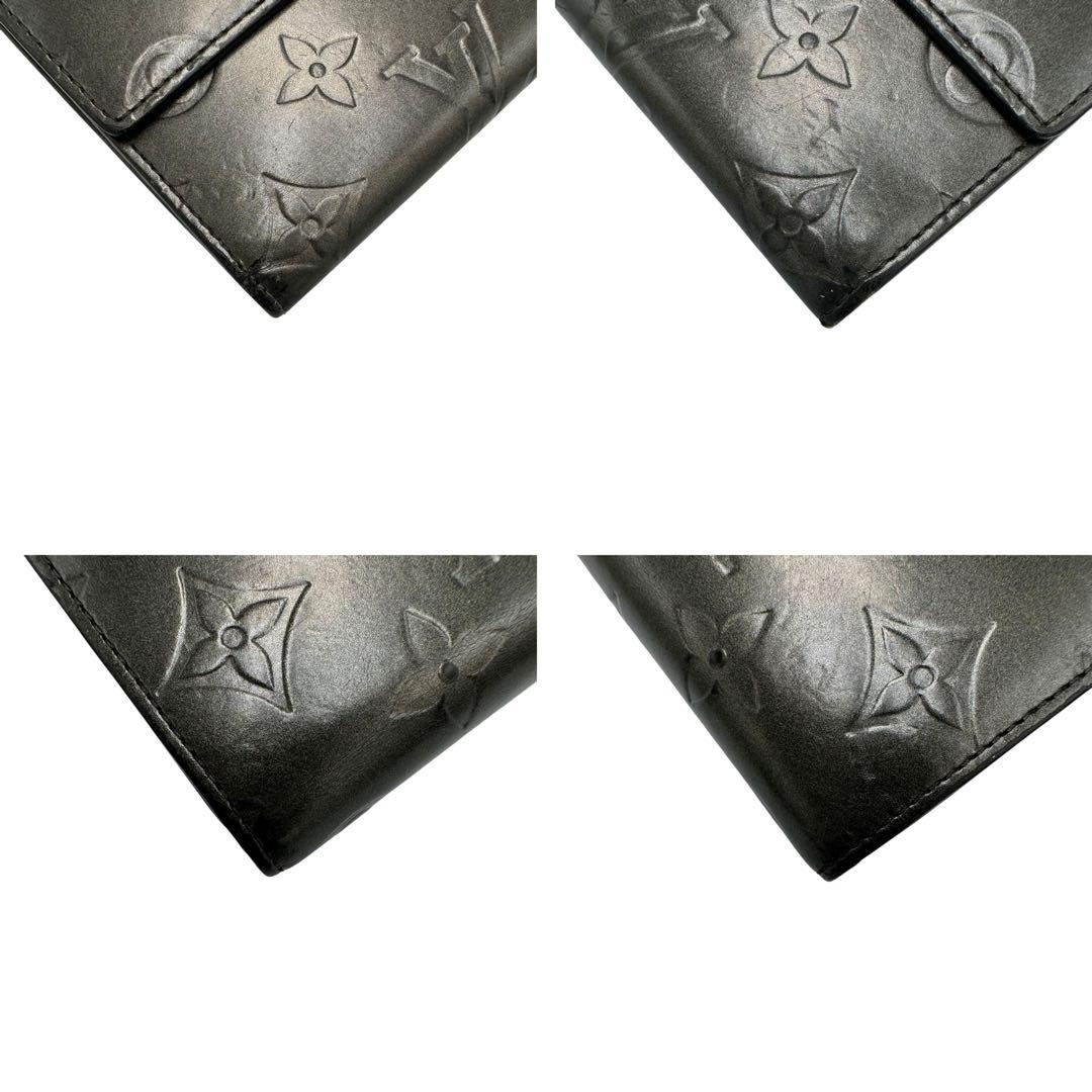 【美品】ルイヴィトン 三つ折り財布 インターナショナル マットモノグラムマット