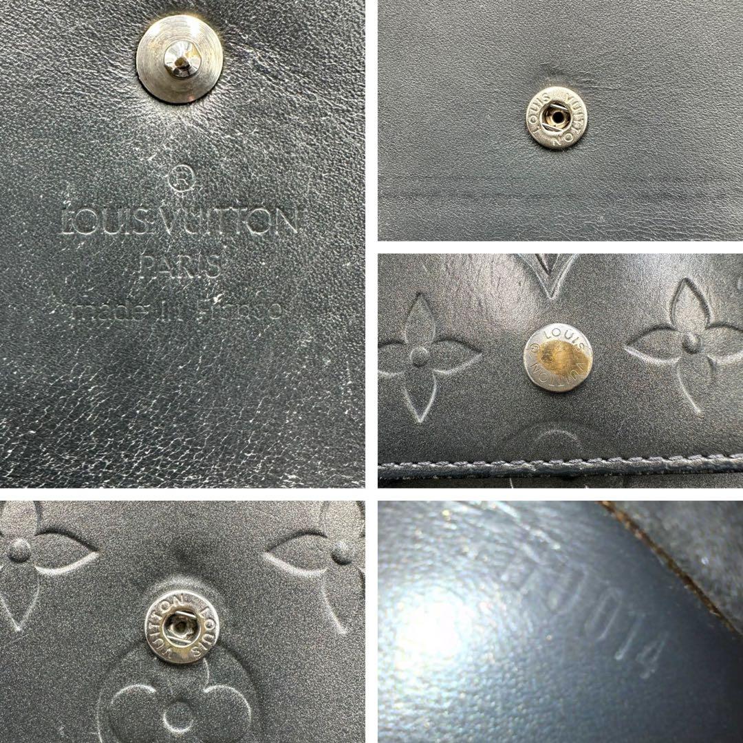 【美品】ルイヴィトン 三つ折り財布 インターナショナル マットモノグラムマット