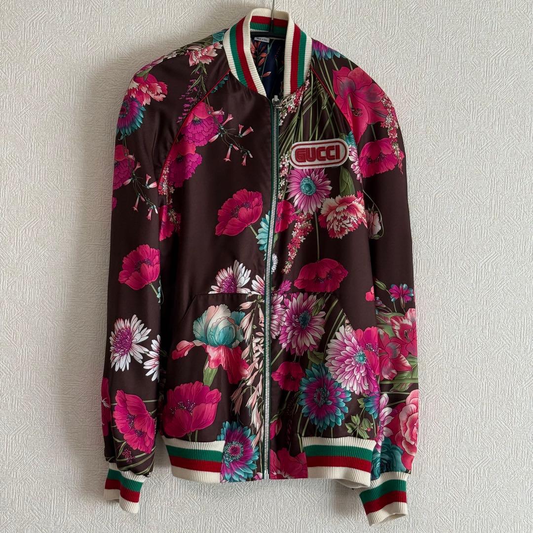 【Xmasセール】GUCCI フラワープリント ジャージ