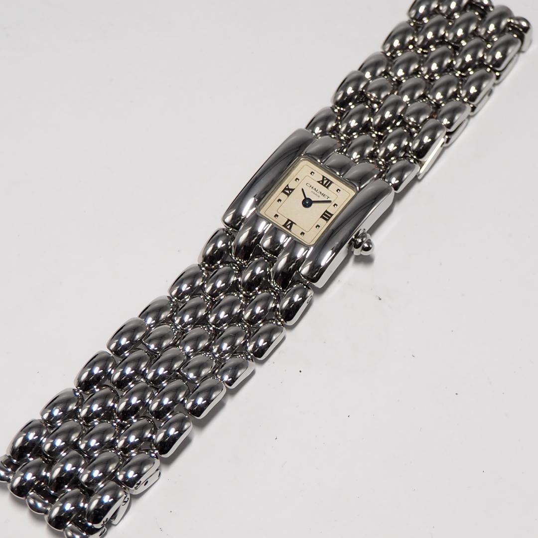 新同品 ショーメ CHAUMET ケイシス スクエア Lサイズ 腕時計 H503