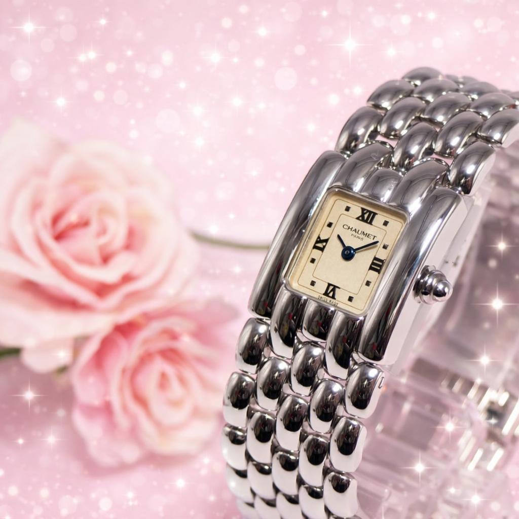 新同品 ショーメ CHAUMET ケイシス スクエア Lサイズ 腕時計 H503