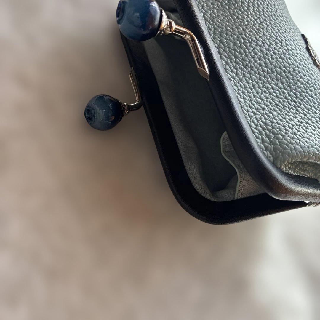 【新品未使用】がま口 ノラ キスロック カラーブロック 財布