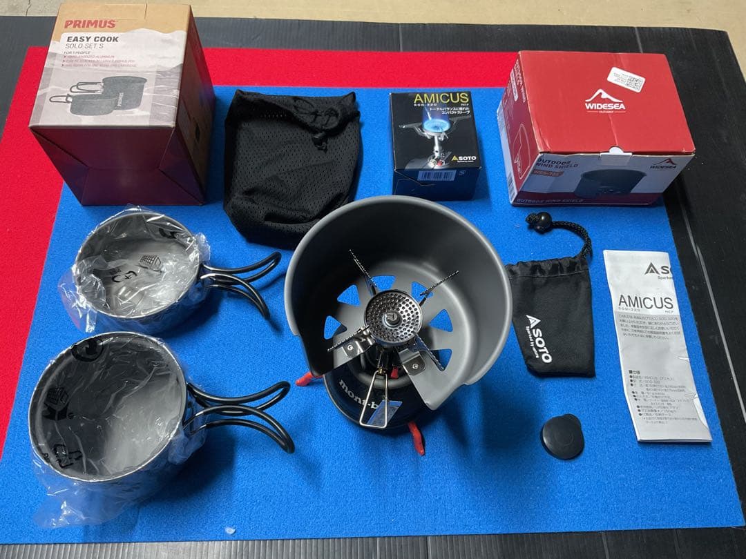 SOTOアミカス動作良好美品&PRIMUS cookerソロSETs他付属品付き