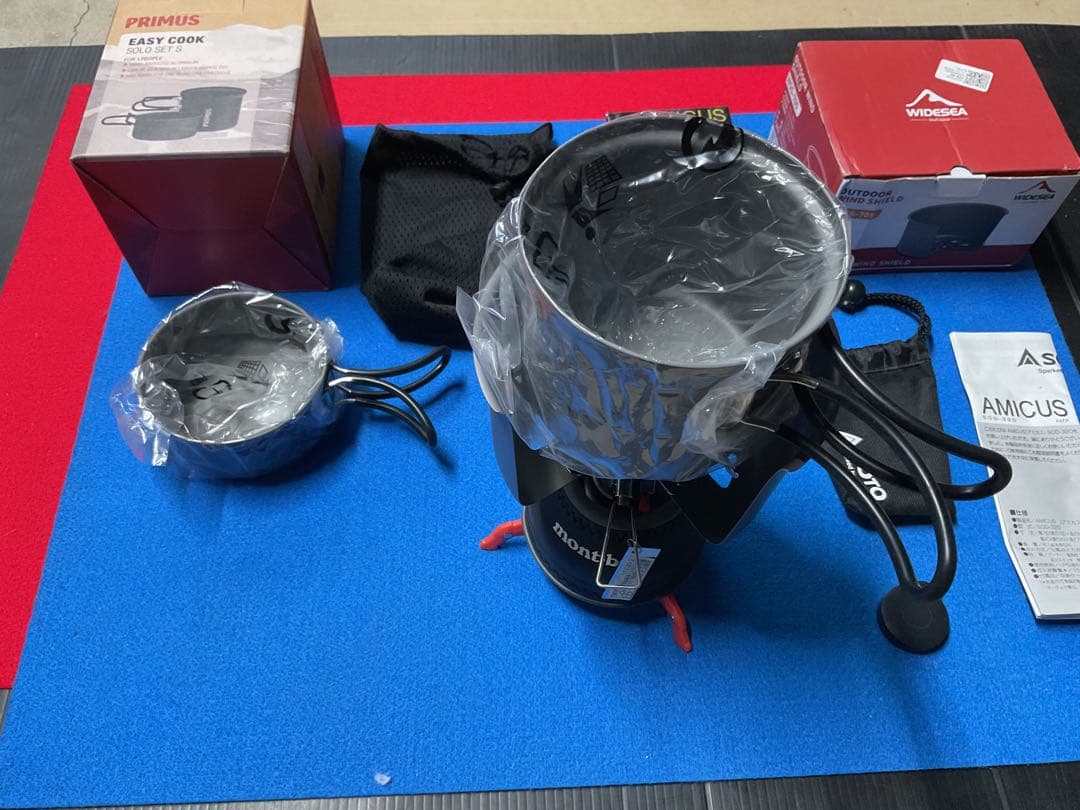 SOTOアミカス動作良好美品&PRIMUS cookerソロSETs他付属品付き