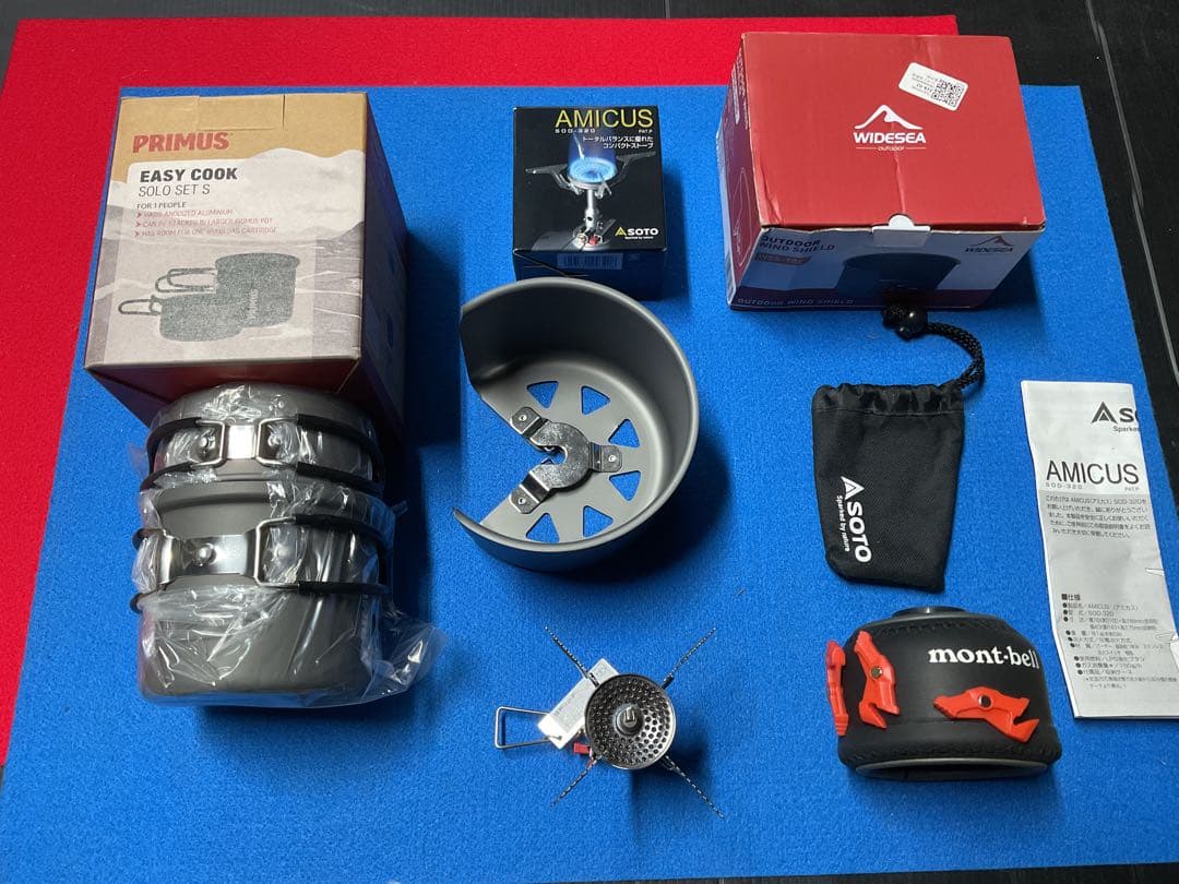 SOTOアミカス動作良好美品&PRIMUS cookerソロSETs他付属品付き