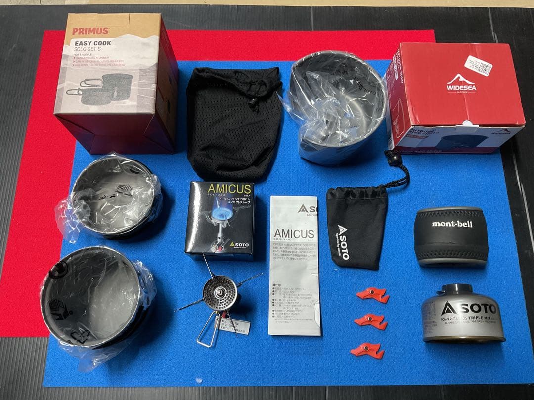 SOTOアミカス動作良好美品&PRIMUS cookerソロSETs他付属品付き