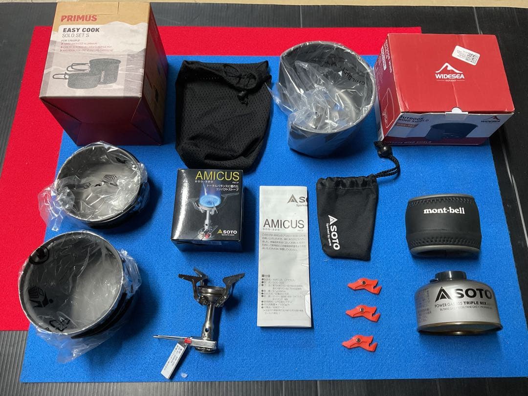 SOTOアミカス動作良好美品&PRIMUS cookerソロSETs他付属品付き