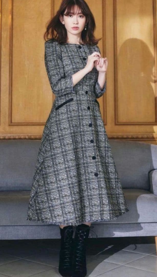 her lip to ツイードドレス 美品